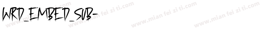 WRD_EMBED_SUB字体转换