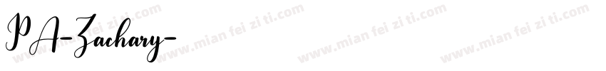 PA-Zachary字体转换