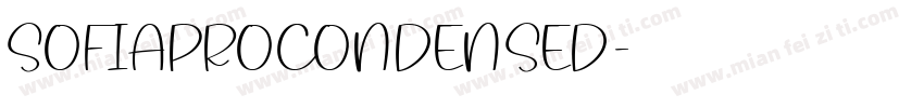 SOFIAPROCONDENSED字体转换