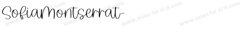 SofiaMontserrat字体转换