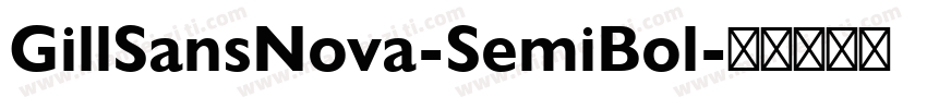 GillSansNova-SemiBol字体转换
