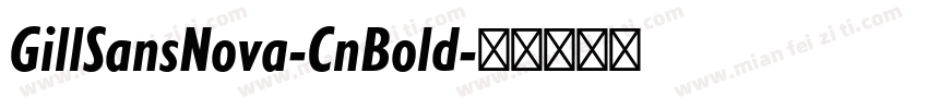 GillSansNova-CnBold字体转换