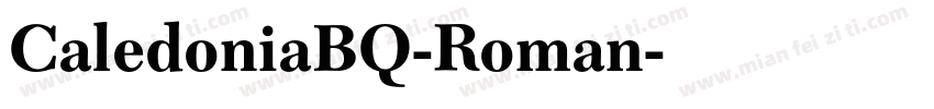 CaledoniaBQ-Roman字体转换
