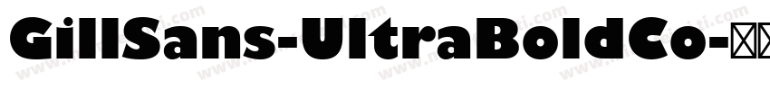 GillSans-UltraBoldCo字体转换