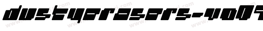 Dustyerasers-vO09字体转换