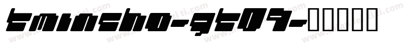 TMincho-GT09字体转换