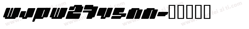 WJPW27VSNN字体转换
