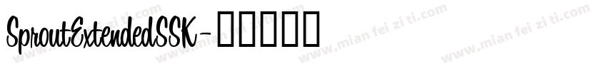 SproutExtendedSSK字体转换