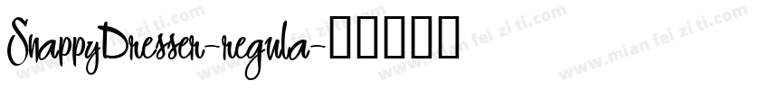 SnappyDresser-regula字体转换