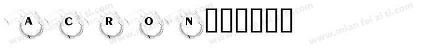 Acron字体转换