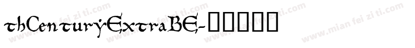 thCenturyExtraBE字体转换
