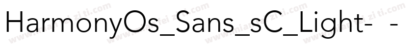HarmonyOs_Sans_sC_Light-亮体字体转换