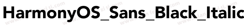 HarmonyOS_Sans_Black_Italicttf字体转换