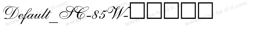 Default_SC-85W字体转换