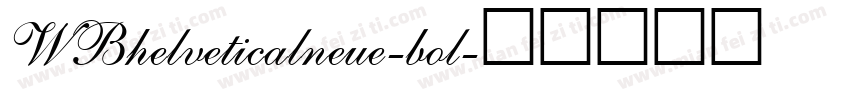 WBhelveticalneue-bol字体转换
