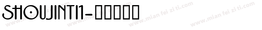 SHOUJINTI1字体转换