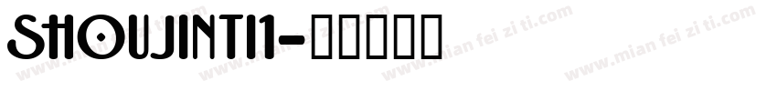 SHOUJINTI1字体转换