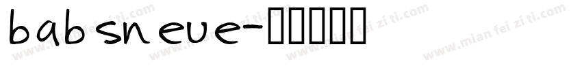 babsneue字体转换