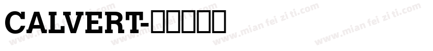 CALVERT字体转换