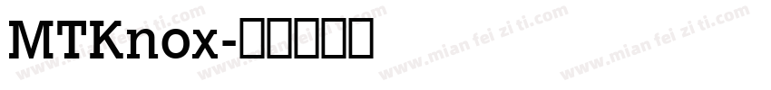 MTKnox字体转换