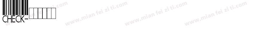 check字体转换
