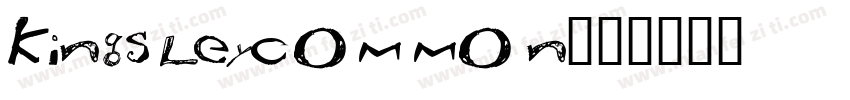 Kingsleycommon字体转换