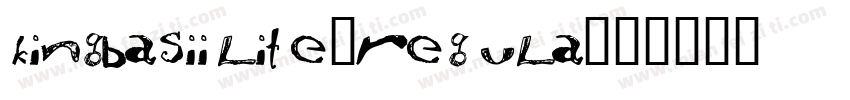 kingbasiilite-regula字体转换