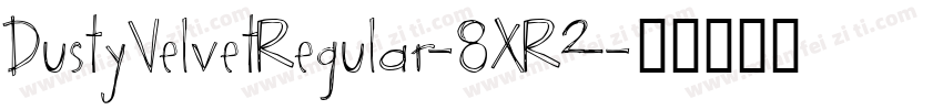 DustyVelvetRegular-8XR2字体转换