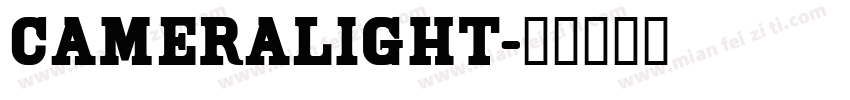 Cameralight字体转换