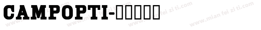 Campopti字体转换