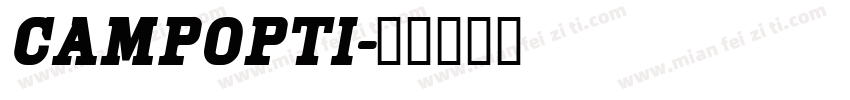 Campopti字体转换