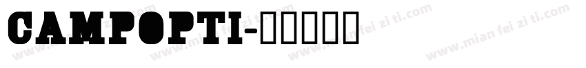 Campopti字体转换