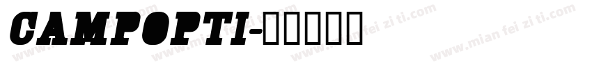 Campopti字体转换