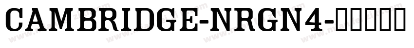 Cambridge-nRgn4字体转换