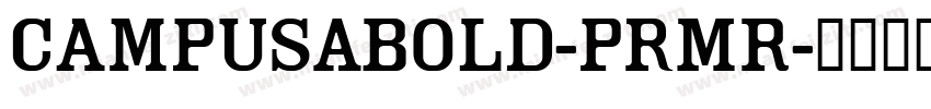 CampusABold-prMR字体转换