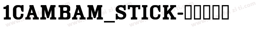 1CamBam_Stick字体转换