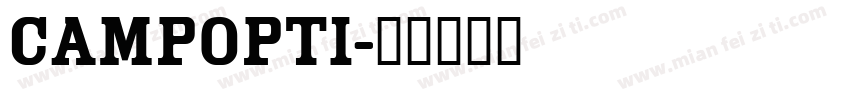 Campopti字体转换