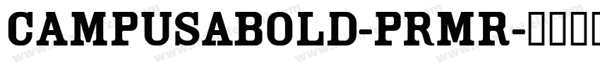 CampusABold-prMR字体转换