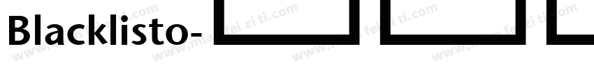 Blacklisto字体转换