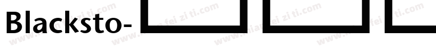 Blacksto字体转换