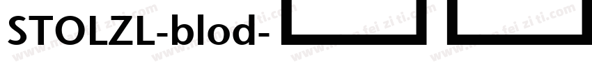 STOLZL-blod字体转换