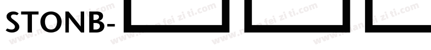 STONB字体转换