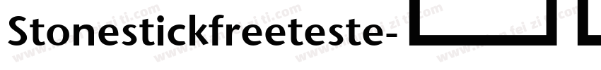 Stonestickfreeteste字体转换