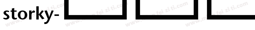 storky字体转换