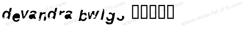 Devandra-BWLG3字体转换