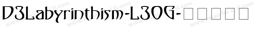 D3Labyrinthism-L30G字体转换