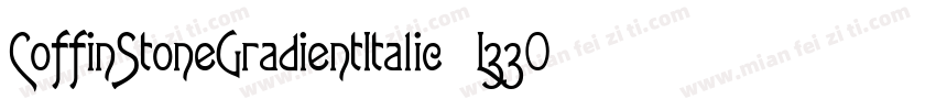 CoffinStoneGradientItalic-L33O4字体转换