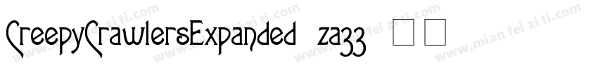 CreepyCrawlersExpanded-za33字体转换