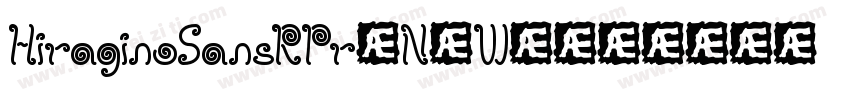 HiraginoSansRPr6N-W4字体转换