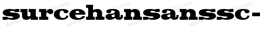 surcehansanssc字体转换